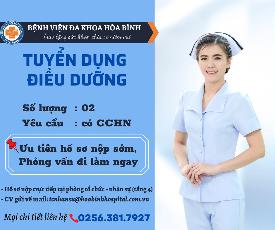 TUYỂN DỤNG ĐIỀU DƯỠNG VIÊN