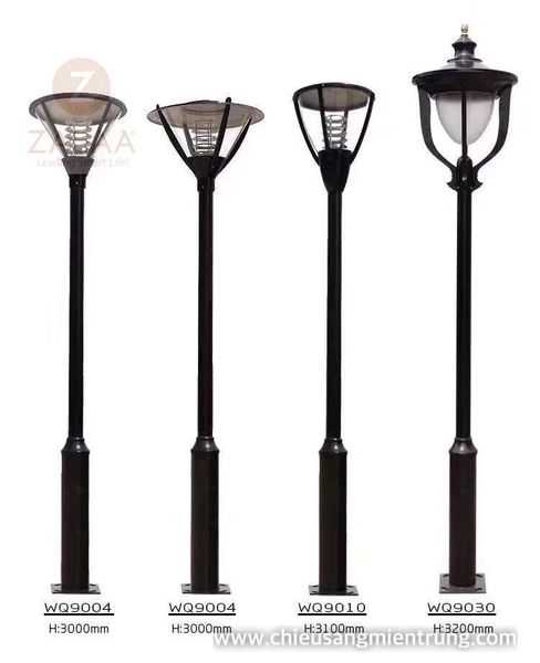 Cột đèn trang trí sân vườn công viên ZALAA