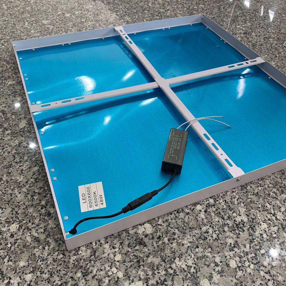 Đèn Panel LED ốp nổi lắp trần bê tông kích thước 600x600 công suất 40-48W mã ZPN600x600-ON 