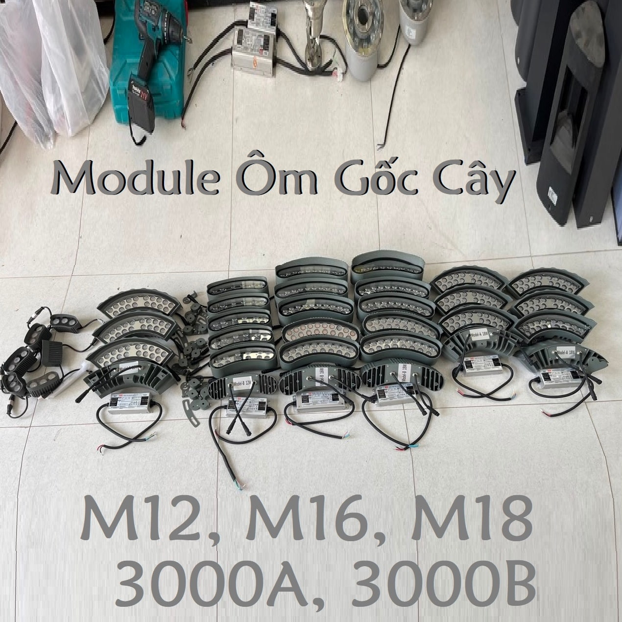 Đèn LED Ôm Cây 60W, 80W, 90W trang trí Cây, Cột Cảnh Quan Ngoài Trời Mã ...