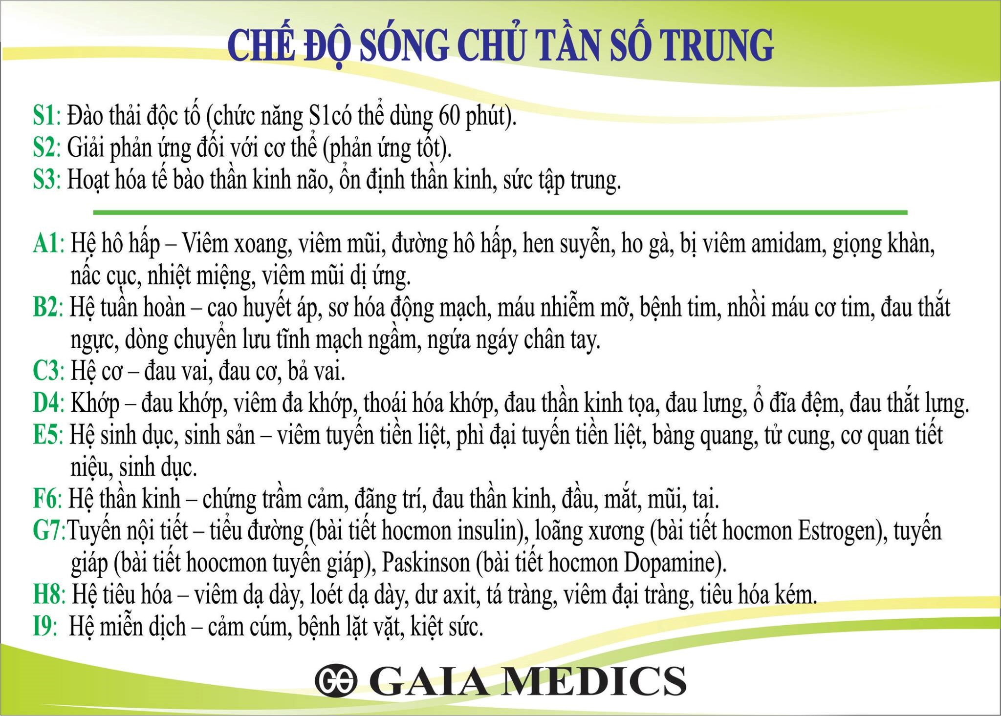 Các chế độ của máy Tio Doctor