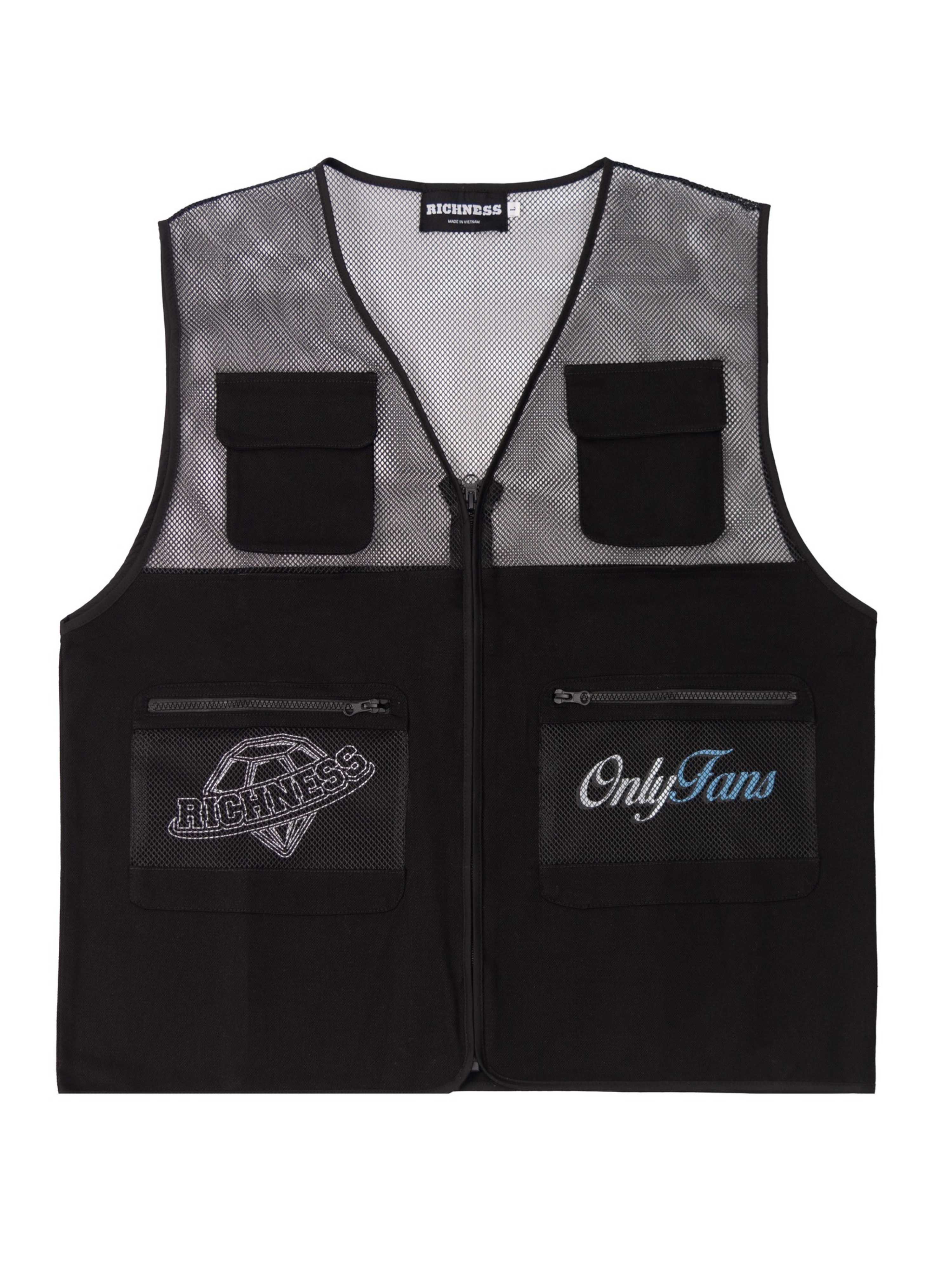 Mesh Rave Gillet RICHNESS MESH GILET - ONLYFANS COLLECTION
