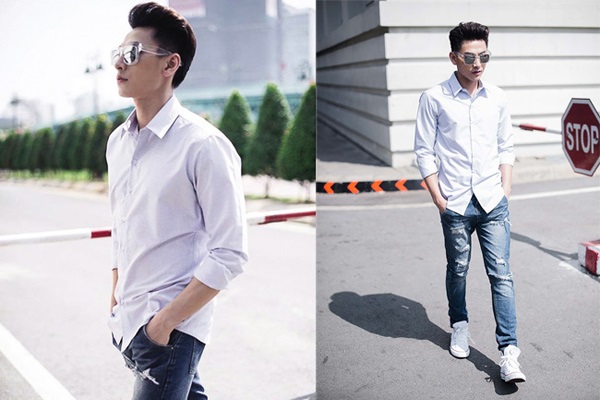 Bí quyết mặc sơ mi nam đẹp chuẩn phong cách Bí quyết mặc sơ mi nam đẹp chuẩn phong cách
