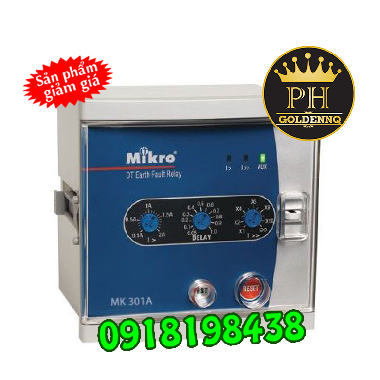 Rơ le bảo vệ dòng rò Mikro MK301A-240A