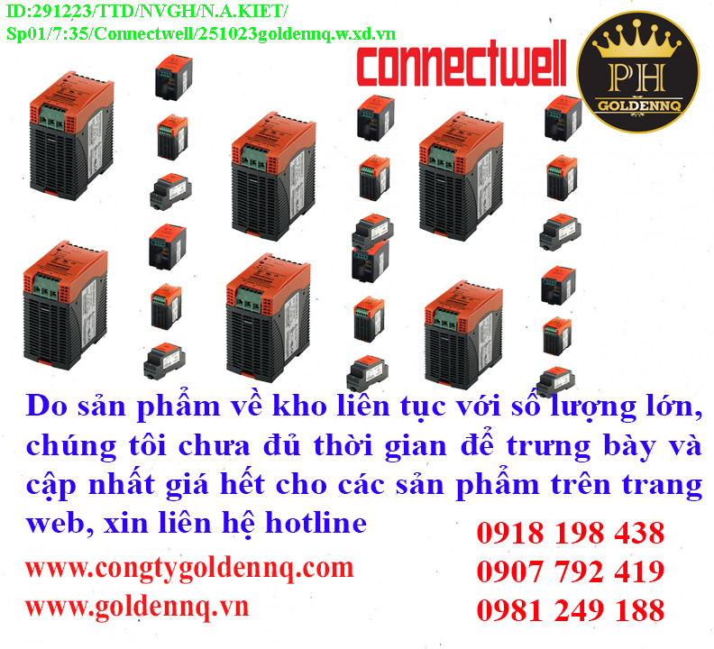 Bộ nguồn xung AC/DC - Connectwell về kho nhiều chưa cập nhật kịp, vui lòng liên hệ hotline để biết thêm thông tin.