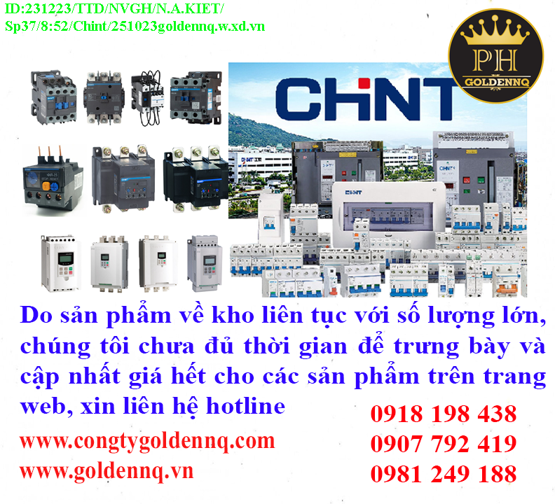 Khởi động từ (Contactor) về kho nhiều chưa cập nhật kịp, vui lòng liên hệ hotline để biết thêm thông tin.