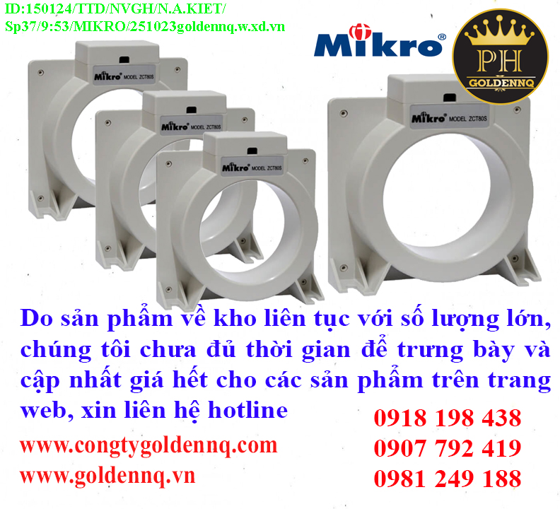 Biến dòng thứ tự không Mikro về kho nhiều chưa cập nhật kịp, vui lòng liên hệ hotline để biết thêm thông tin.
