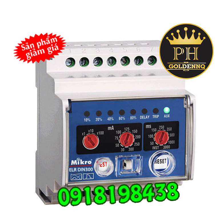Rơ le bảo vệ dòng rò Mikro DIN300-240A