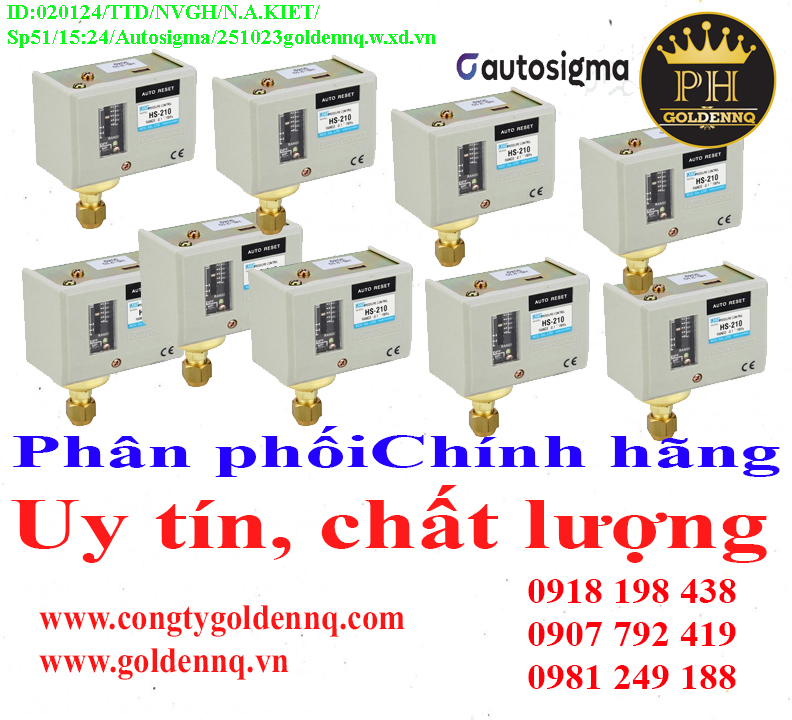 Công tắc áp suất Autosigma chính hãng, giá sỉ, bảo hành, phân phối toàn quốc. Để biết thêm thông tin chi tiết xin vui lòng liên hệ hotline.