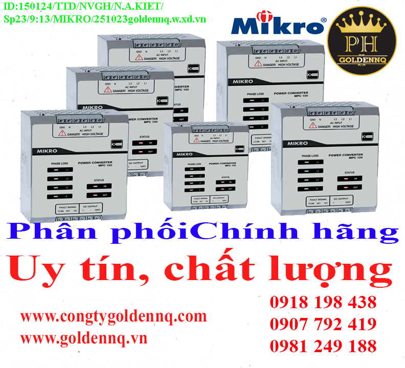 Bộ chuyển đổi nguồn Mikro chính hãng, giá sỉ, bảo hành, phân phối toàn quốc. Thông tin chi tiết xin vui lòng liên hệ hotline.