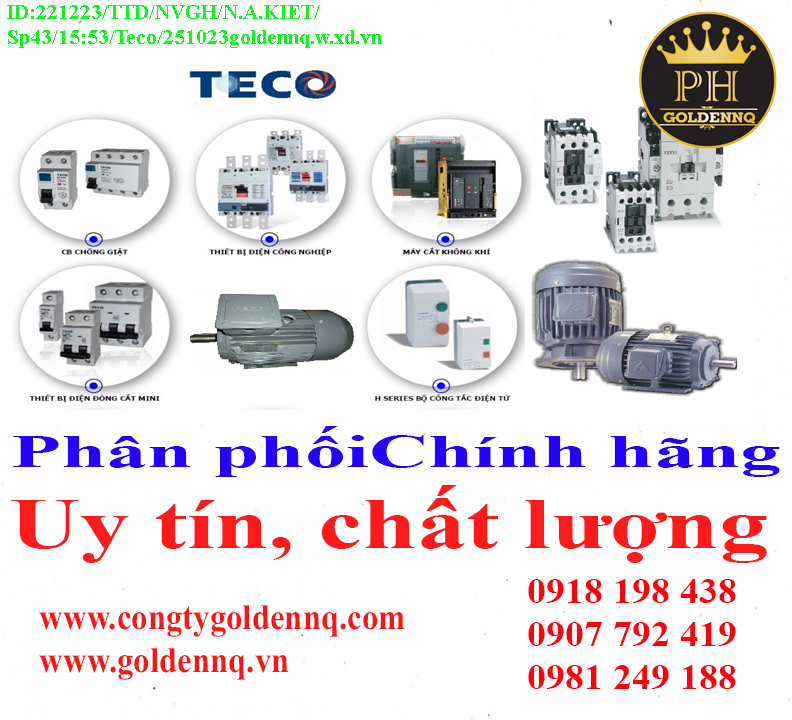 Máy cắt khí Teco (ACB) chính hãng, giá sỉ, bảo hành, phân phối toàn quốc. Để biết thêm thông tin chi tiết xin vui lòng liên hệ hotline.