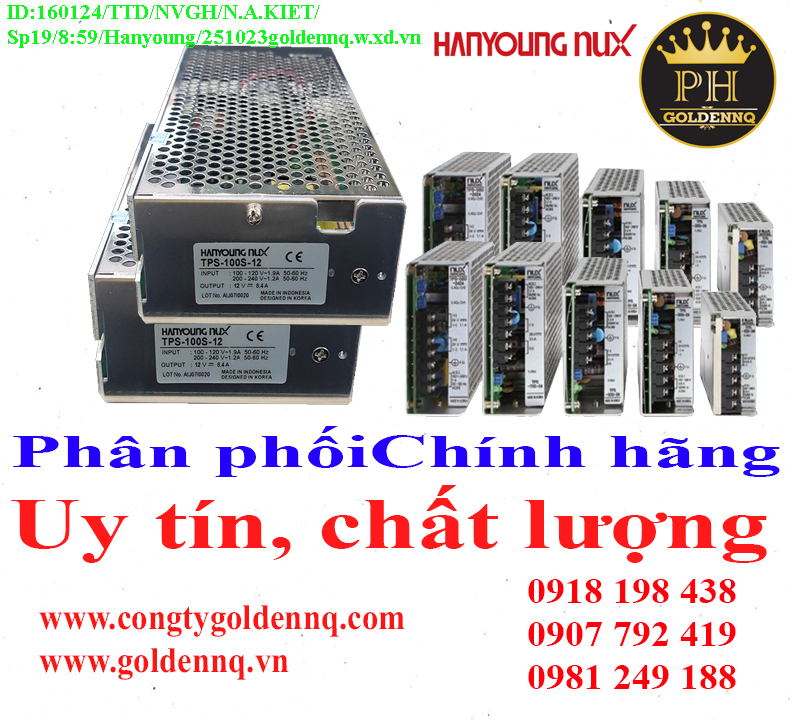 Bộ nguồn Hanyoung về kho nhiều chưa cập nhật kịp, vui lòng liên hệ hotline để biết thêm thông tin.