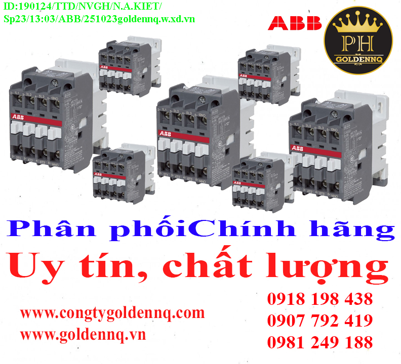 Khởi động từ ABB (Contactor) về kho nhiều chưa cập nhật kịp, vui lòng liên hệ hotline để biết thêm thông tin.