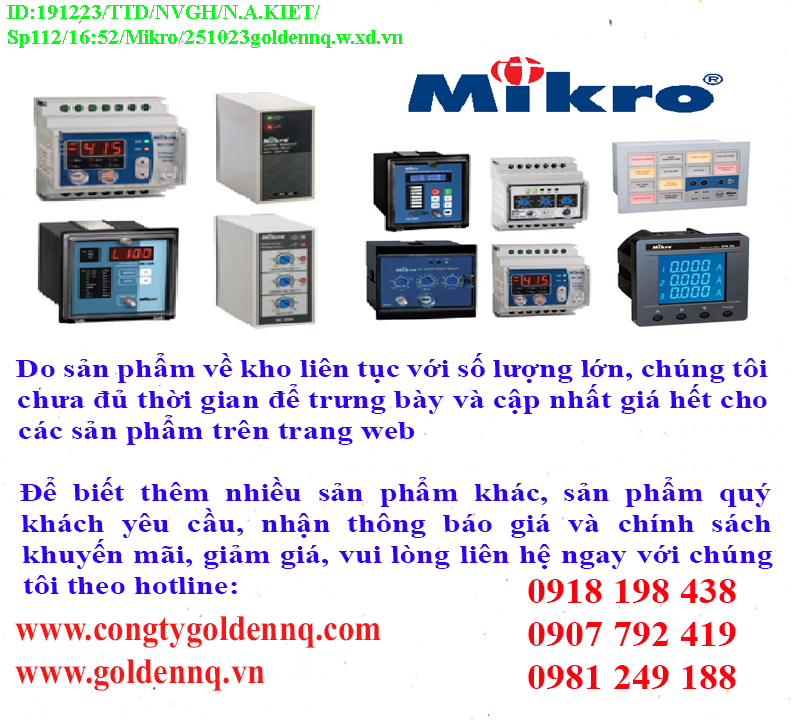 Phân phối thiết bị điện Mikro giá sỉ, chính hãng, toàn quốc