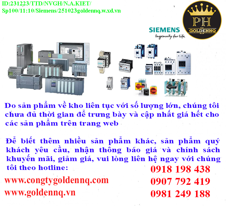 Rờ le nhiệt Siemens (Overload Relay) chính hãng, giá sỉ, phân phối toàn quốc.