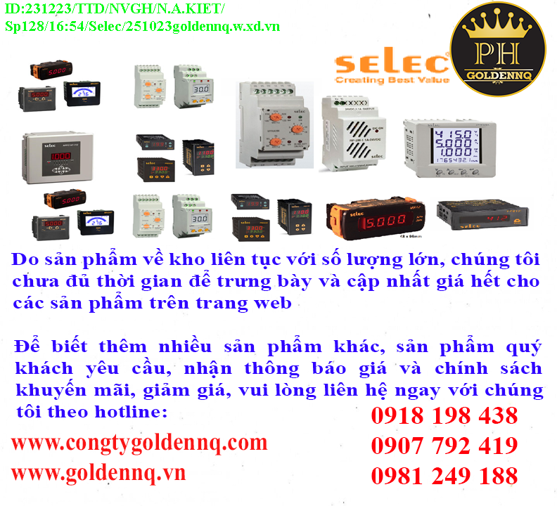 Đồng hồ đa năng Selec chính hãng, giá sỉ, phân phối toàn quốc.