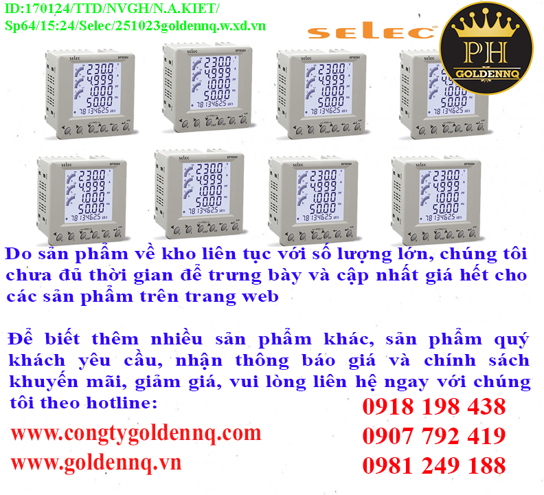 Đồng hồ đa năng Selec chính hãng, giá sỉ, bảo hành, phân phối toàn quốc.