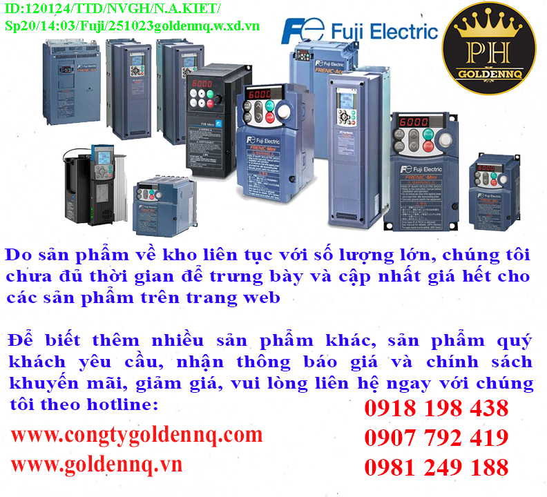 Biến Tần FUJI chính hãng, giá sỉ, bảo hành, phân phối toàn quốc.