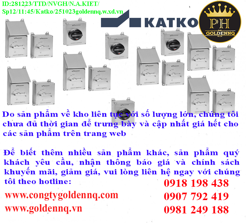 Hộp cầu dao cách ly, hộp chất liệu inox Katko chính hãng, giá sỉ, phân phối toàn quốc.