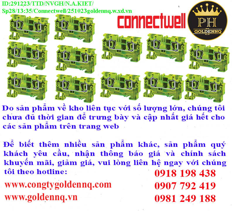 Đầu nối đất dạng kẹp CX Connectwell chính hãng, giá sỉ, phân phối toàn quốc.