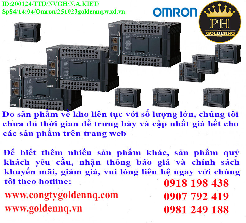 Bộ điều khiển lập trình Omron (PLC) chính hãng, giá sỉ, bảo hành, phân phối toàn quốc.