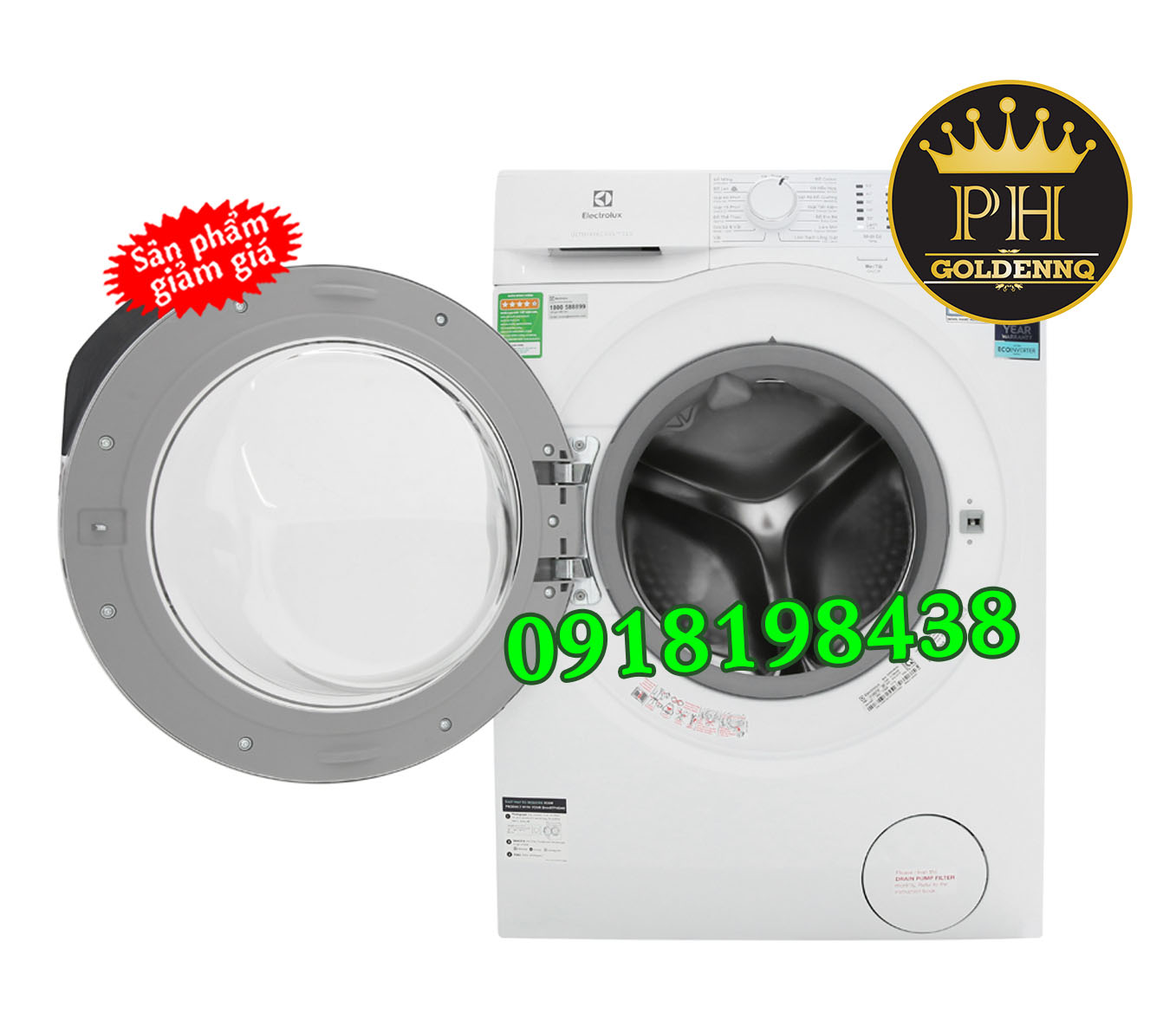 Máy giặt Electrolux Inverter 10 kg EWF1024BDWA