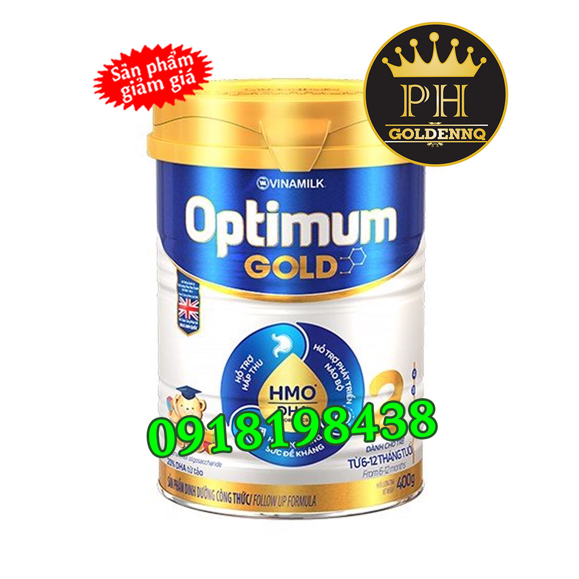SỮA BỘT OPTIMUM GOLD 2 400G (CHO TRẺ TỪ 6 - 12 THÁNG TUỔI)