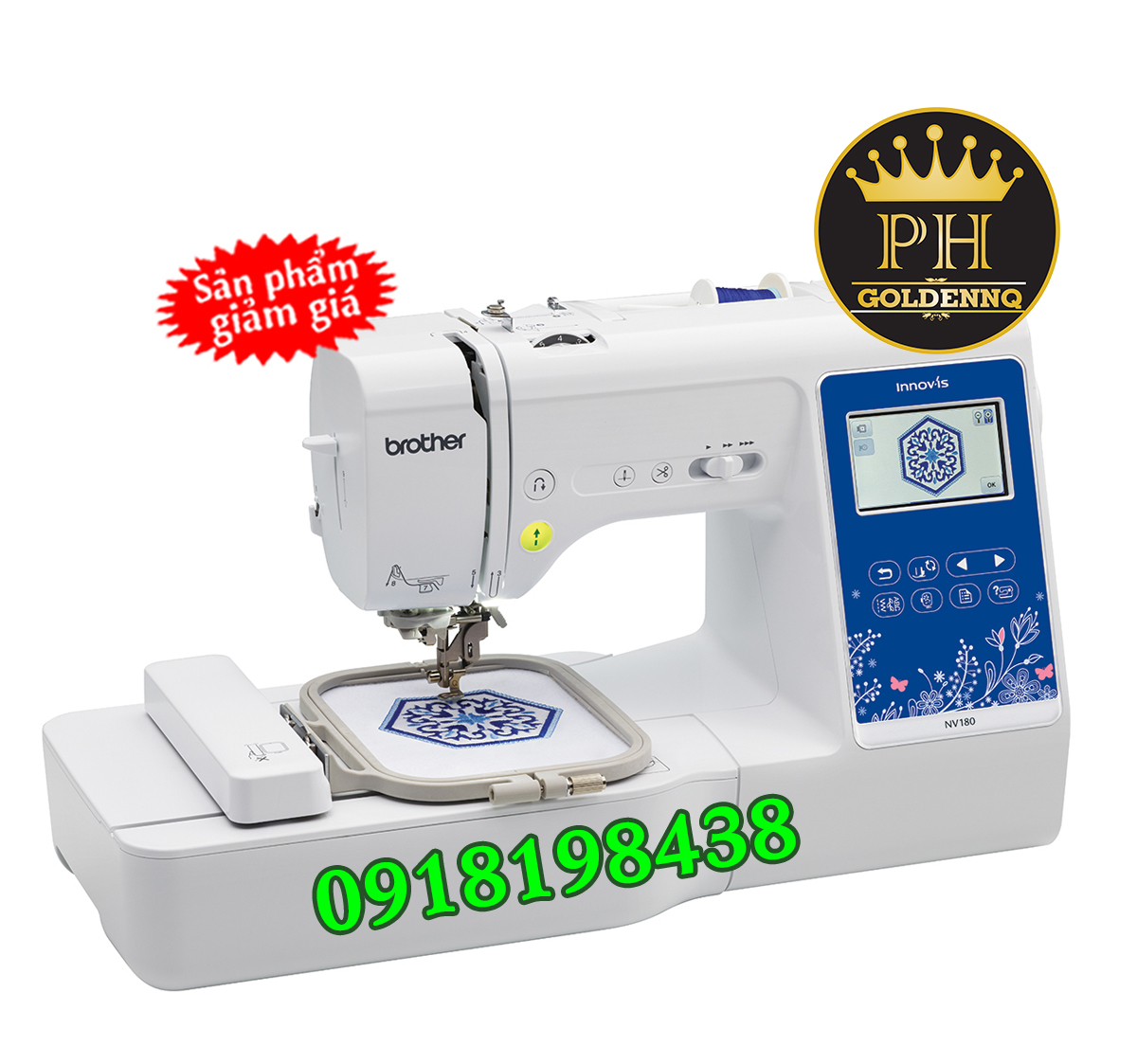 MÁY THÊU VI TÍNH ĐA NĂNG BROTHER 3 TRONG 1 NV180 | Công Ty TNHH Tổng Hợp Quốc Tế Golden NQ Máy Thêu Vi Tính Đa Năng Brother 3 Trong 1 Nv180 | Công Ty Tnhh Tổng Hợp Quốc Tế Golden Nq