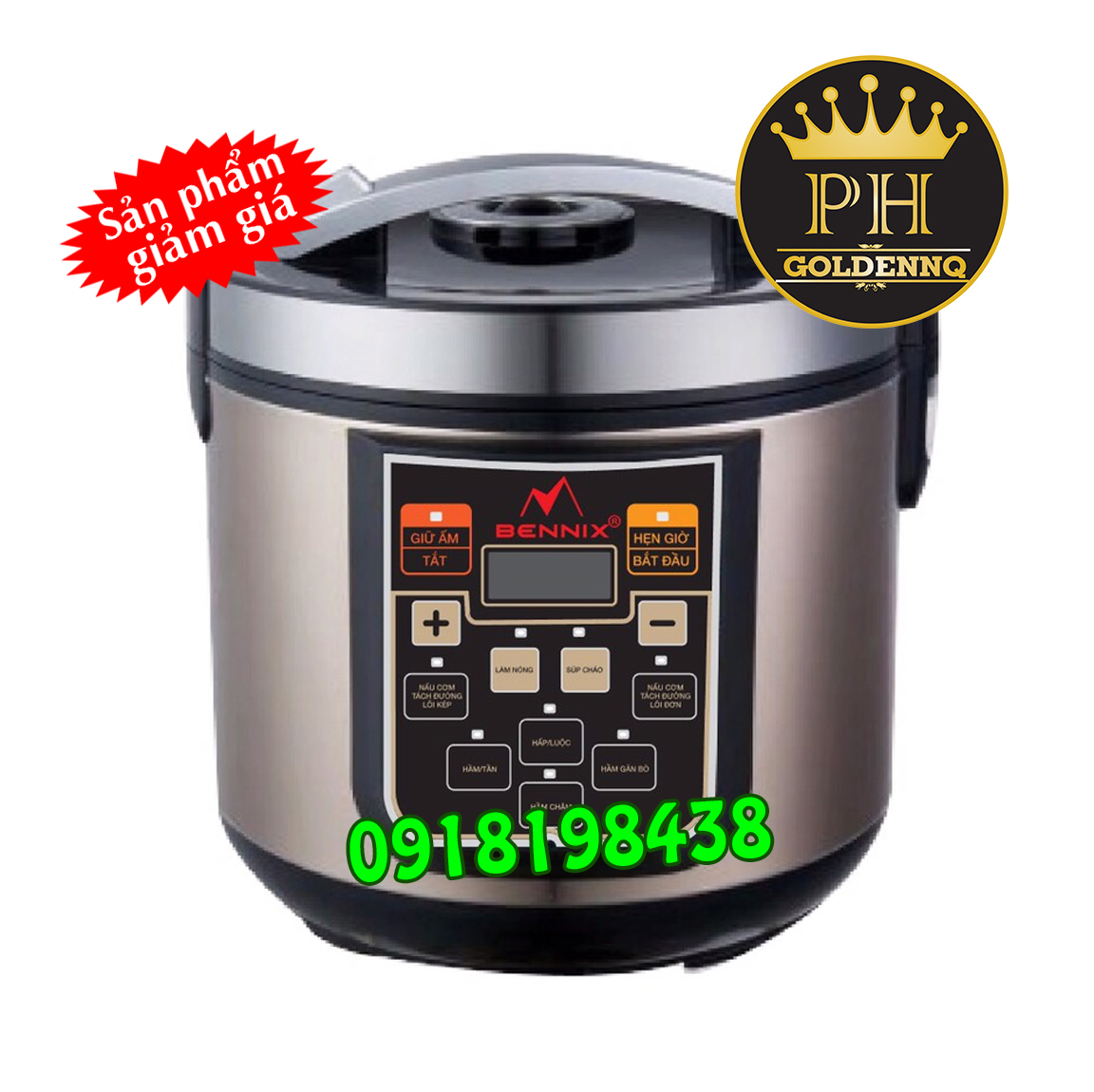 Nồi cơm điện tách đường Bennix BN-146 -1.8 lit