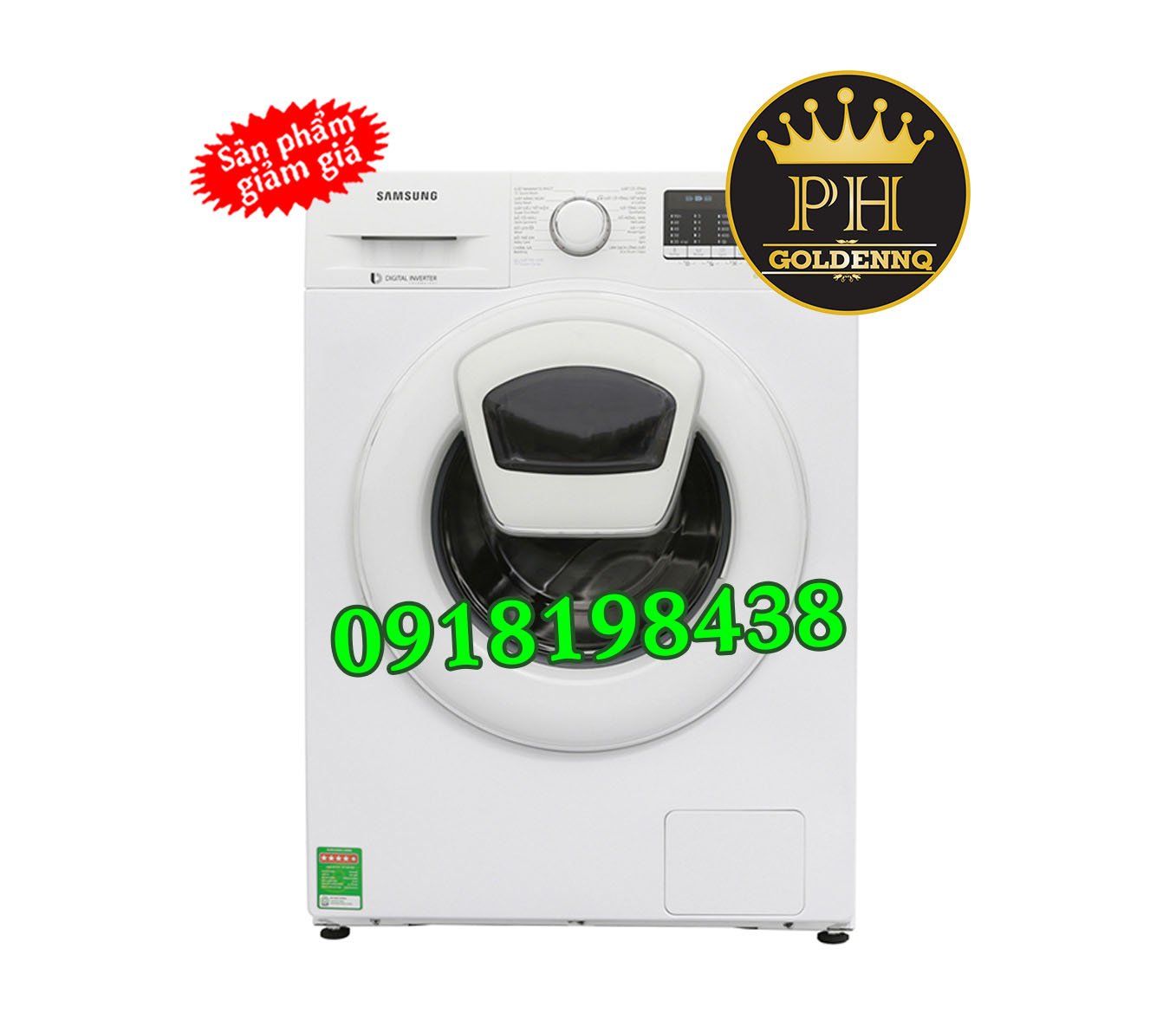 Máy giặt Samsung Inverter 9 kg WW90K52E0WW/SV