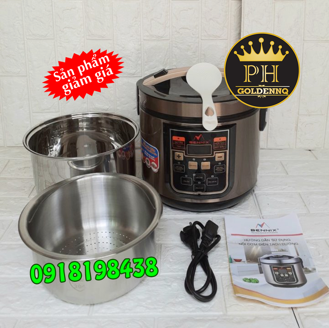 Nồi cơm điện tách đường Bennix BN-146 -1.8 lit