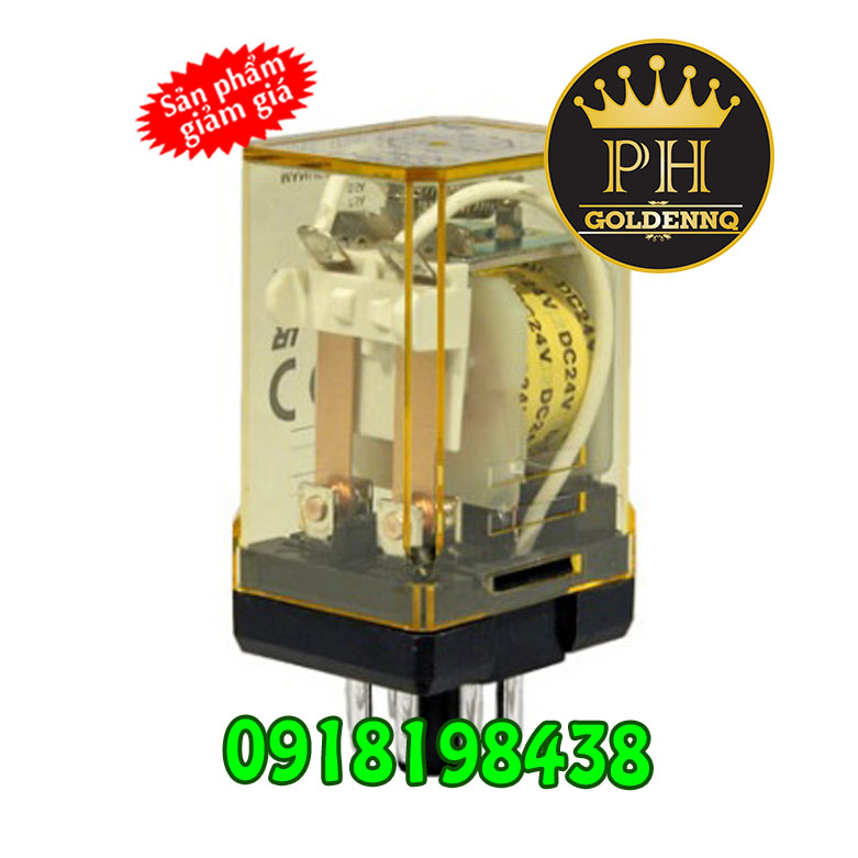Rơ le trung gian IDEC RR2P-UDC24 8 chân tròn