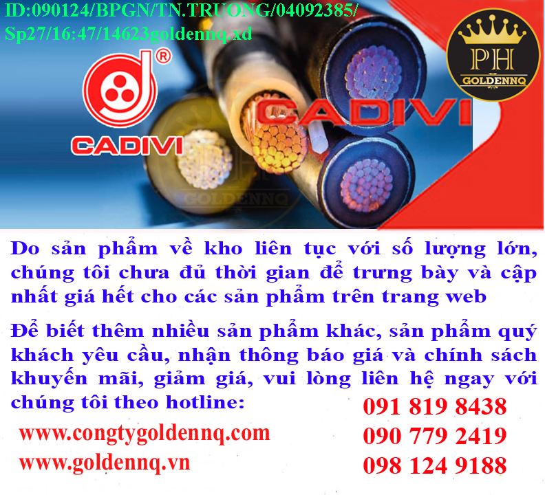 Cáp trung thế treo CADIVI chính hãng, giá sỉ, phân phối toàn quốc.
