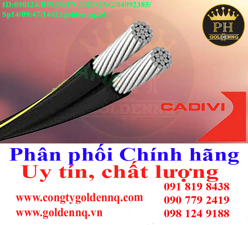 Cáp vặn xoắn hạ thế CADIVI chính hãng, giá sỉ, bảo hành, phân phối toàn quốc. Để biết thêm thông tin chi tiết xin vui lòng liên hệ hotline.