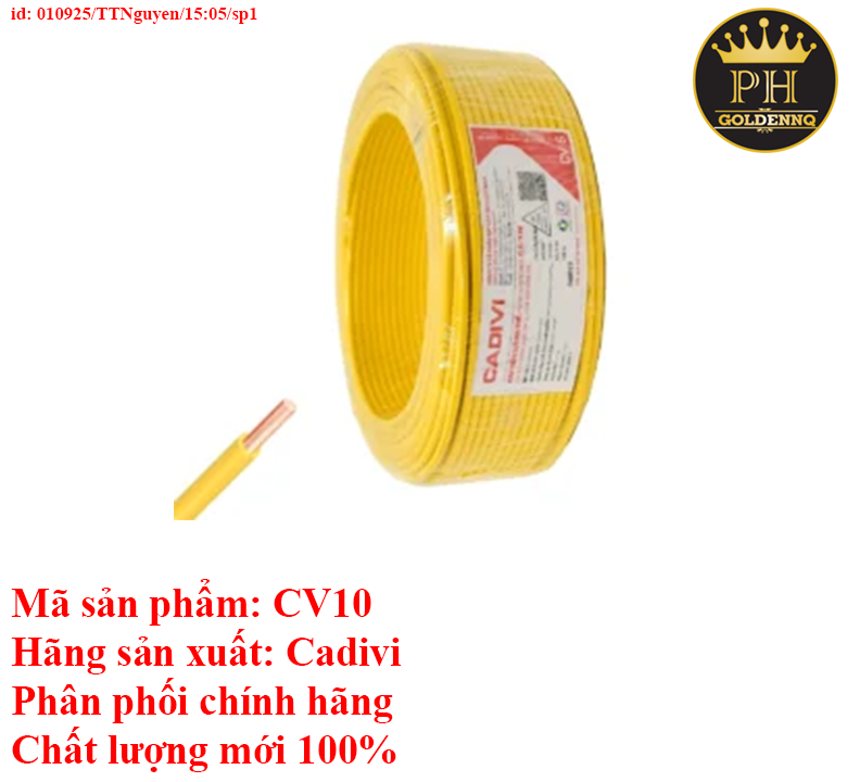 Dây CV-10-450/750V CV10
