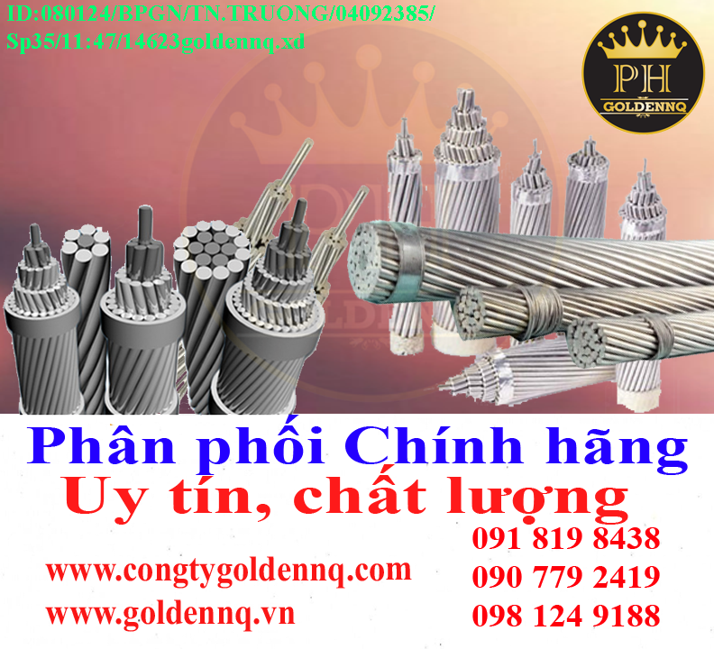 Dây nhôm lõi thép CADIVI chính hãng, giá sỉ, phân phối toàn quốc.