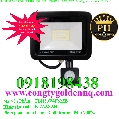 Đèn pha led cảm ứng hồng ngoại FLH30W-FS23B