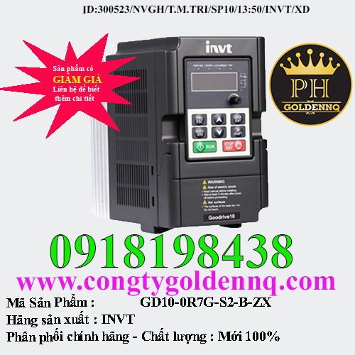 Biến tần INVT GD10-0R7G-S2-B-ZX