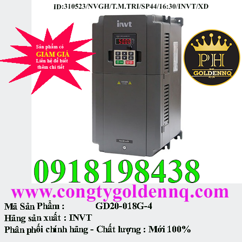 Biến tần INVT GD20-018G-4