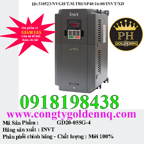 Biến tần INVT GD20-055G-4
