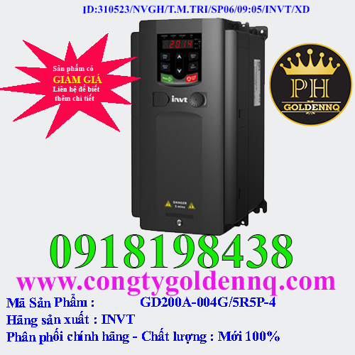 Biến tần INVT GD200A-004G/5R5P-4