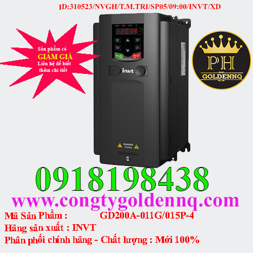 Biến tần INVT GD200A-011G/015P-4