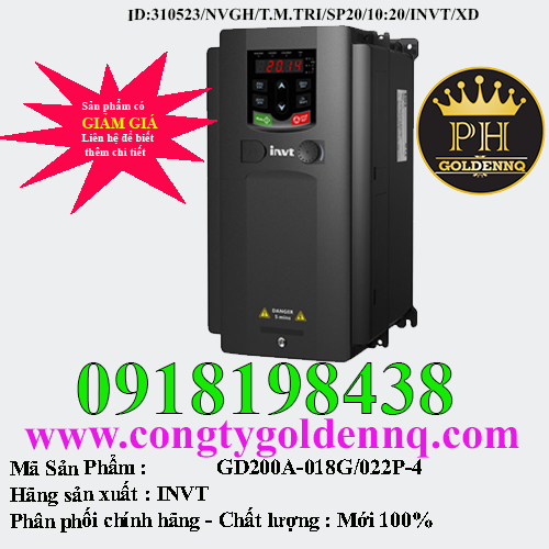 Biến tần INVT GD200A-018G/022P-4