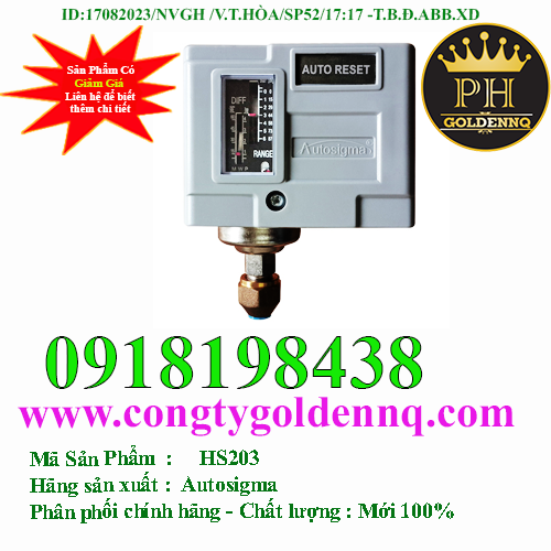 Công tắc áp suất Autosigma HS203
