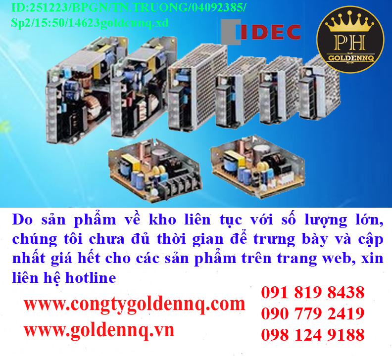 Bộ Nguồn IDec chính hãng, giá sỉ, phân phối toàn quốc.
