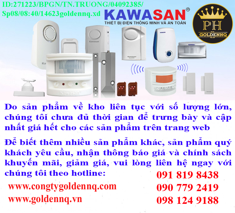 Báo động cảm ứng Kawasan chính hãng, giá sỉ, phân phối toàn quốc.