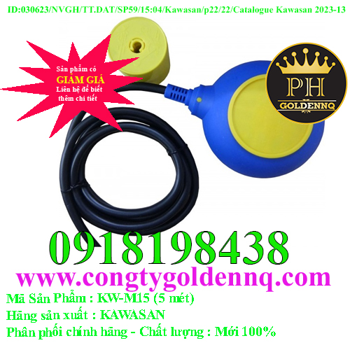 Công tắc phao điện KAWA KW-M15 (5 mét)