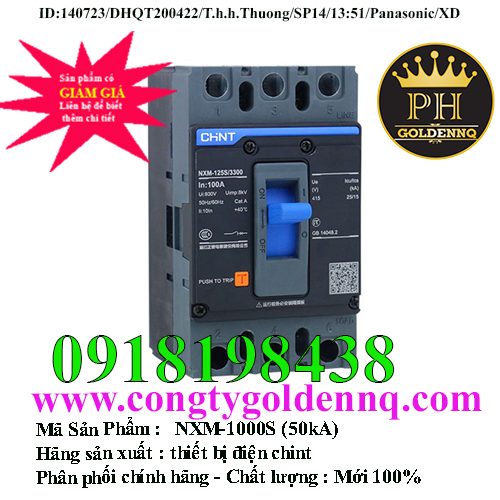 MCCB 3P Chint NXM-1000S (50kA) 1000A
