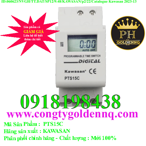 Công tắc hẹn giờ kỹ thuật số Kawasan PTS15C