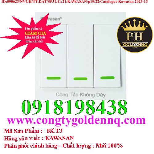 Công tắc điều khiển từ xa Kawasan RCT3